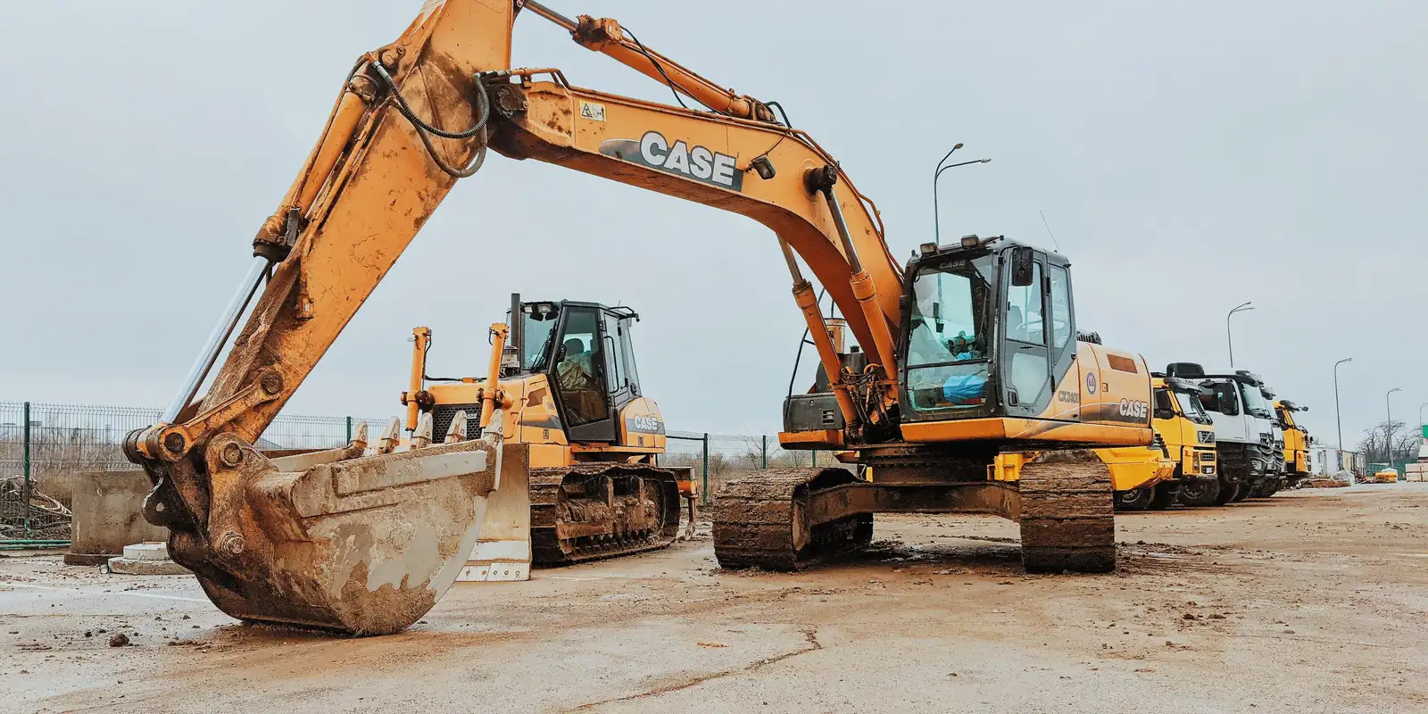 Excavation fleet equipment lineup in Seattle